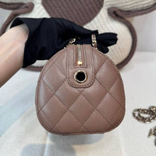 Load image into Gallery viewer, Chanel bowling bag 25p brown caviar, microchip