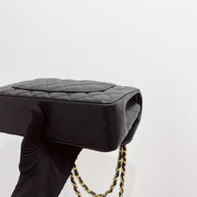Load image into Gallery viewer, Chanel small black caviar classic flap, gold hdw 26 series