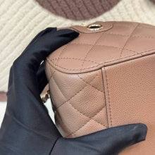Load image into Gallery viewer, Chanel bowling bag 25p brown caviar, microchip