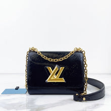 Load image into Gallery viewer, Louis Vuitton black twist pm, gold hdw