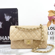 Load image into Gallery viewer, Chanel beige caviar small classic flap gold hdw, 2024