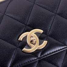 Load image into Gallery viewer, Chanel black small trendy, rose gold hdw