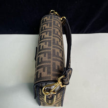 Load image into Gallery viewer, Fendi medium baguette, tobacco brown jacquard