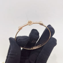 Load image into Gallery viewer, Hermes CDC 18K rose gold bangle with diamonds, SH