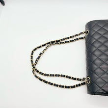 Load image into Gallery viewer, Chanel black caviar medium classic, gold hardware, chip