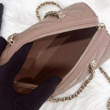 Load image into Gallery viewer, Chanel boston bag 25p brown caviar, microchip