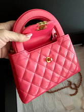Load image into Gallery viewer, Chanel kelly dark pink fushia, gold hdw