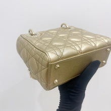 Load image into Gallery viewer, Lady Dior gold mini, gold hdw