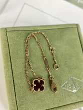 Load image into Gallery viewer, Van Cleef & Arpels red carnelian sweet Alhambra bracelet, rose gold hdw