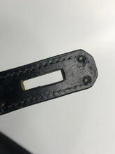 Load image into Gallery viewer, Hermes Vintage black box Kelly 28, gold hdw.