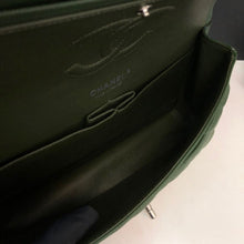 Load image into Gallery viewer, Chanel 25 series green medium caviar, silver hdw