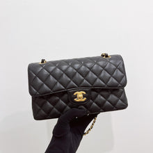 Load image into Gallery viewer, Chanel small black caviar classic flap, gold hdw 26 series