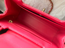 Load image into Gallery viewer, Chanel kelly dark pink fushia, gold hdw