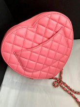 Load image into Gallery viewer, Chanel Pink 22s CC in love lambskin large heart bag