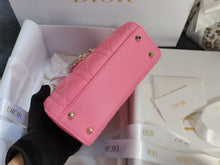 Load image into Gallery viewer, Lady Dior mini pink with gold hdw