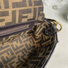 Load image into Gallery viewer, Fendi medium baguette, tobacco brown jacquard