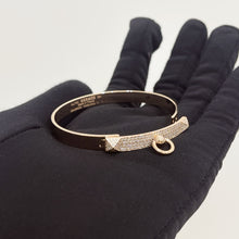 Load image into Gallery viewer, Hermes CDC 18K rose gold bangle with diamonds, SH