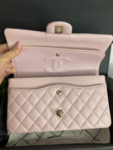 Load image into Gallery viewer, Chanel 21s pink caviar medium classic flap, light gold champagne hdw