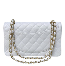 Load image into Gallery viewer, Chanel rare white caviar medium classic double flap, gold hdw 14 series
