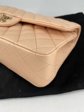 Load image into Gallery viewer, 23S Chanel light beige caviar medium classic flap, gold hdw.