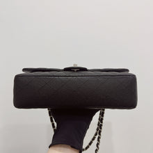 Load image into Gallery viewer, Chanel black caviar medium classic flap, silver hdw, 30 series