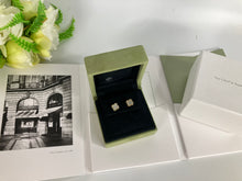 Load image into Gallery viewer, Van Cleef & Arpels (VCA) sweet 18k gold earstuds/earrings, white mother of pearl (MOP)