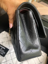 Load image into Gallery viewer, Chanel black caviar medium classic flap, gold hdw