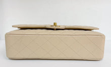 Load image into Gallery viewer, Chanel beige caviar medium classic flap, gold hdw