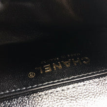 Load image into Gallery viewer, Chanel black caviar mini boy bag, chip with light gold hdw