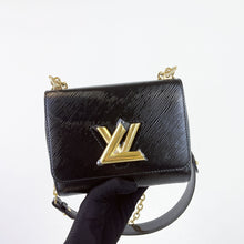 Load image into Gallery viewer, Louis Vuitton black twist pm, gold hdw