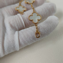 Load image into Gallery viewer, Van Cleef & Arpels (VCA) vintage Alhambra 18k gold bracelet, mother of pearl 5 motifs
