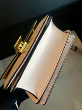 Load image into Gallery viewer, Celine light pink / yellow small box, aged gold hdw