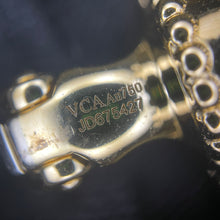 Load image into Gallery viewer, Van Cleef & (VCA) white mother of pearl 18k gold vintage Alhambra earrings