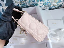 Load image into Gallery viewer, Lady Dior mini pink with gold hdw