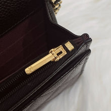 Load image into Gallery viewer, Chanel microchip black caviar WOC, wallet on chain, with gold hardware