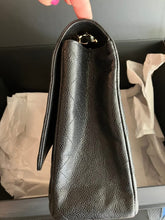 Load image into Gallery viewer, Chanel black caviar Maxi single flap, gold hdw.