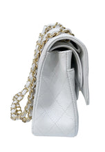 Load image into Gallery viewer, Chanel rare white caviar medium classic double flap, gold hdw 14 series