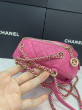 Load image into Gallery viewer, Chanel pink caviar backpack, gold hdw