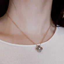 Load image into Gallery viewer, Van Cleef & Arpels Ltd edition 2014 grey mother of pearl diamond holiday pendant