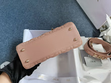 Load image into Gallery viewer, Lady Dior small fard Cannage lambskin, with gold hdw