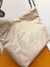 Load image into Gallery viewer, Chanel 22 small calfskin in ecru off white, matte silver hdw