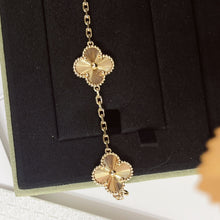 Load image into Gallery viewer, VCA Van Cleef & Arpels Vintage Alhambra gold guilloche bracelet, 5 motifs