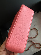 Load image into Gallery viewer, Chanel 18s pearly pink caviar mini rectangular, light gold hdw