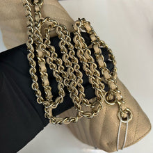 Load image into Gallery viewer, Chanel chevron beige medium statement flap