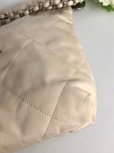 Load image into Gallery viewer, Chanel 22 small calfskin in ecru off white, matte silver hdw
