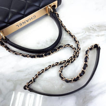 Load image into Gallery viewer, Chanel black small trendy, rose gold hdw