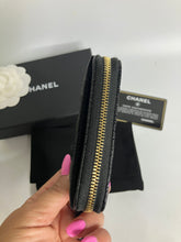 Load image into Gallery viewer, Chanel black caviar 28 series coin purse with gold hdw