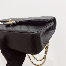 Load image into Gallery viewer, Chanel medium black caviar classic flap, gold hdw 28 series