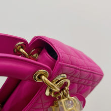 Load image into Gallery viewer, Lady Dior mini in Barbie pink with gold hdw