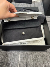 Load image into Gallery viewer, Chanel small white caviar flap, gold hdw